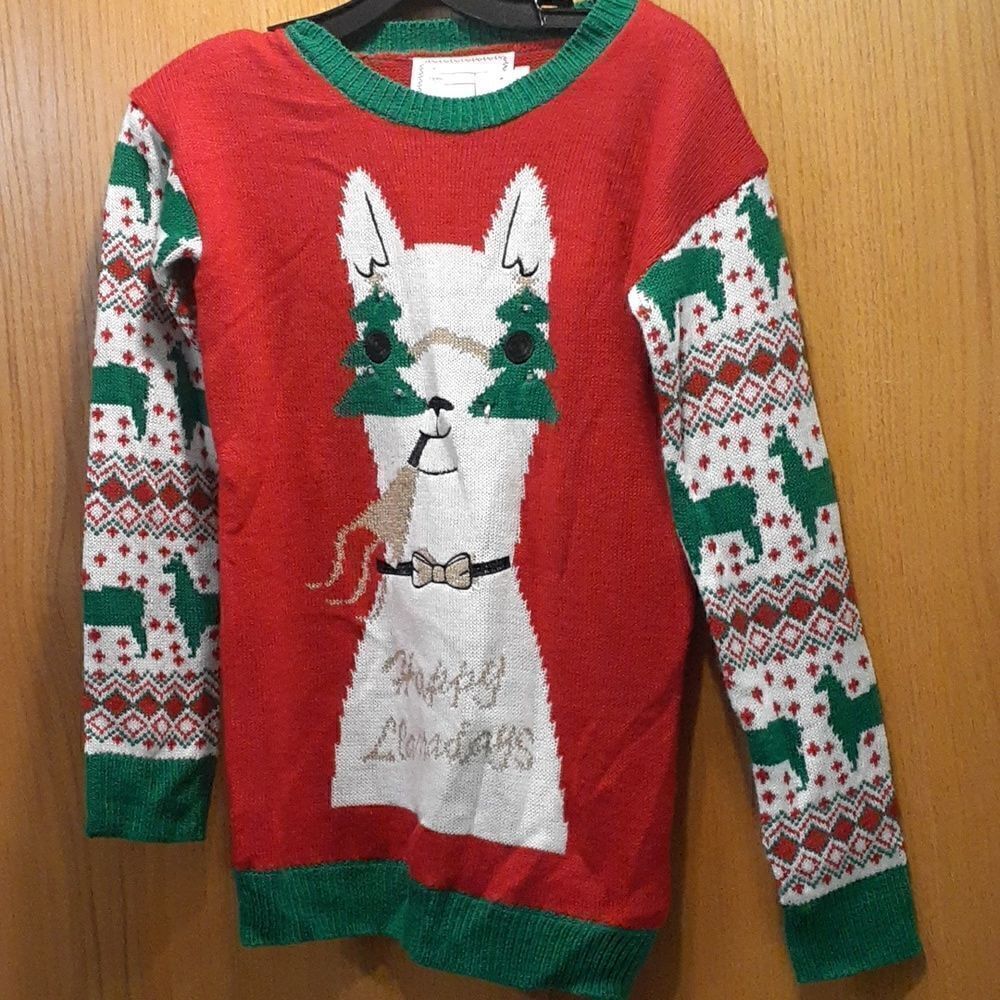 Ilama Ugly Christmas sweater size S. - Picture 1 of 4
